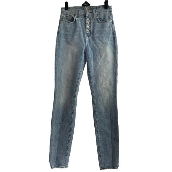 7 for all mankind the high waist skinny jeans size 26 - Picture 1 of 6